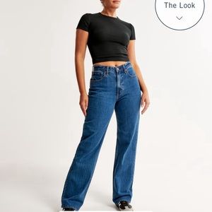 Abercrombie 90s Relaxed Curve Love Jean